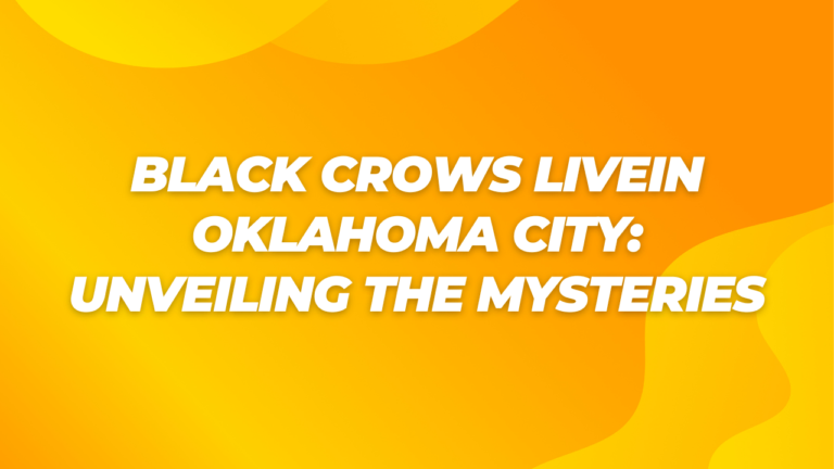 Black Crows Livein Oklahoma City: Unveiling the Mysteries